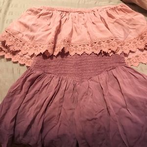 Blue life beach romper!! Never worn